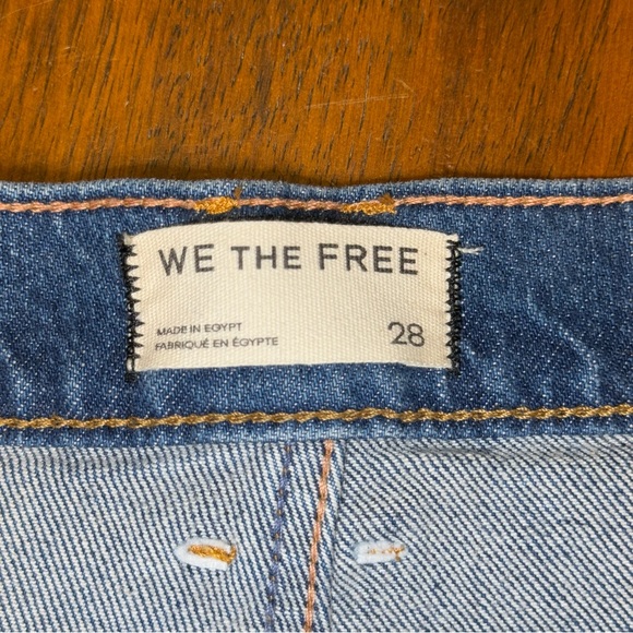 Free People We The People Risk Taker Straight Leg Mid-Rise Jeans Size 28 NWOT - Picture 8 of 11